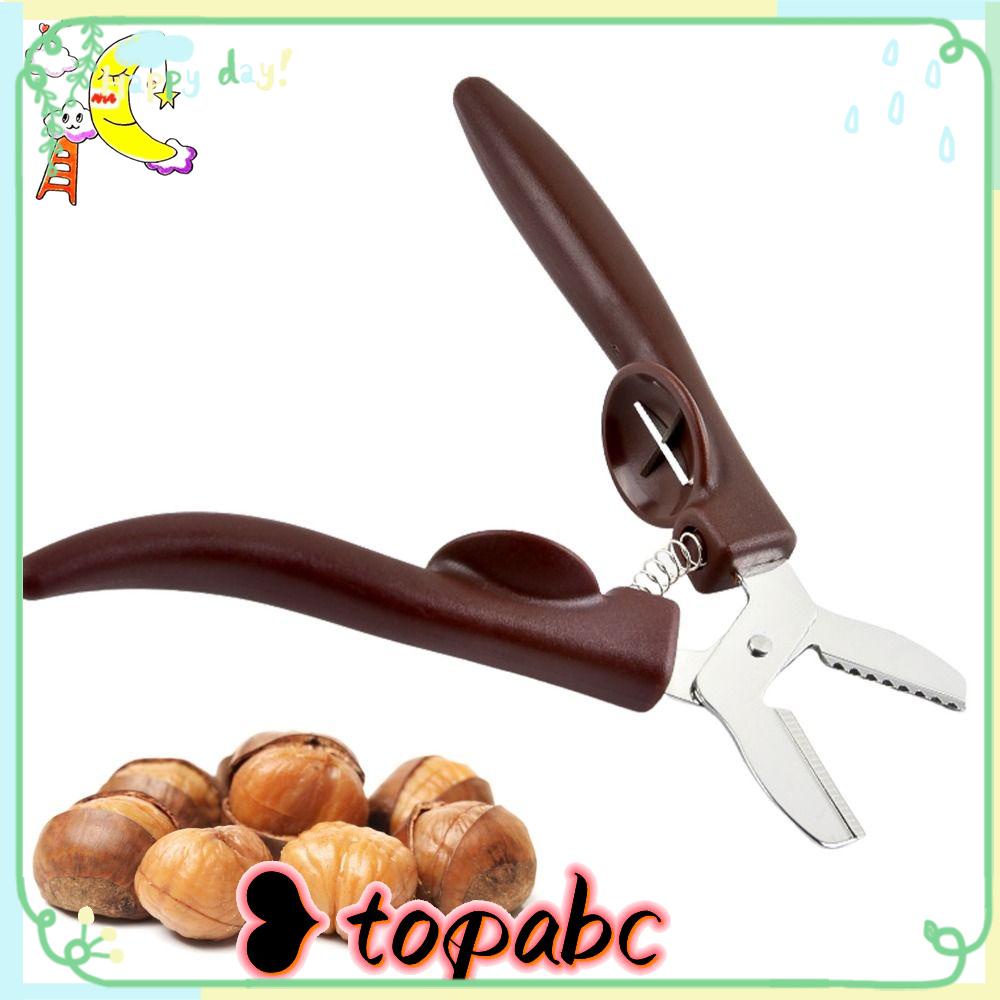 Top Chestnut Cutter Tahan Lama Pembuka Dapur Klip Castanea Mollissima Peeler