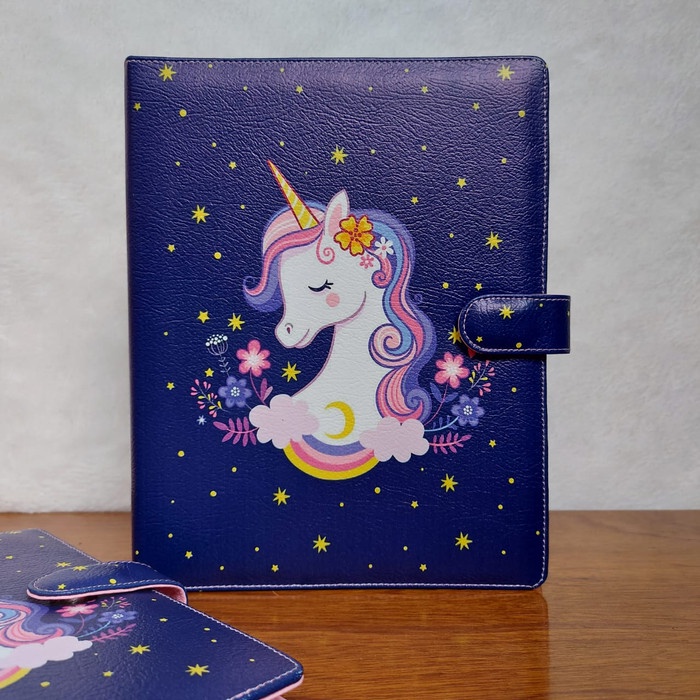 

STOK TERBATAS BINDER PRINTING MOTIP UNICORN CUTE A5/RING 20, B5/RING 26 Code 3489