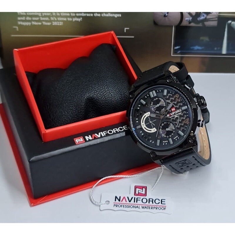 Naviforce ORIGINAL NF9068 | Jam Cowok Anti Air | Water Resist 9068 Kulit ORI new arrival