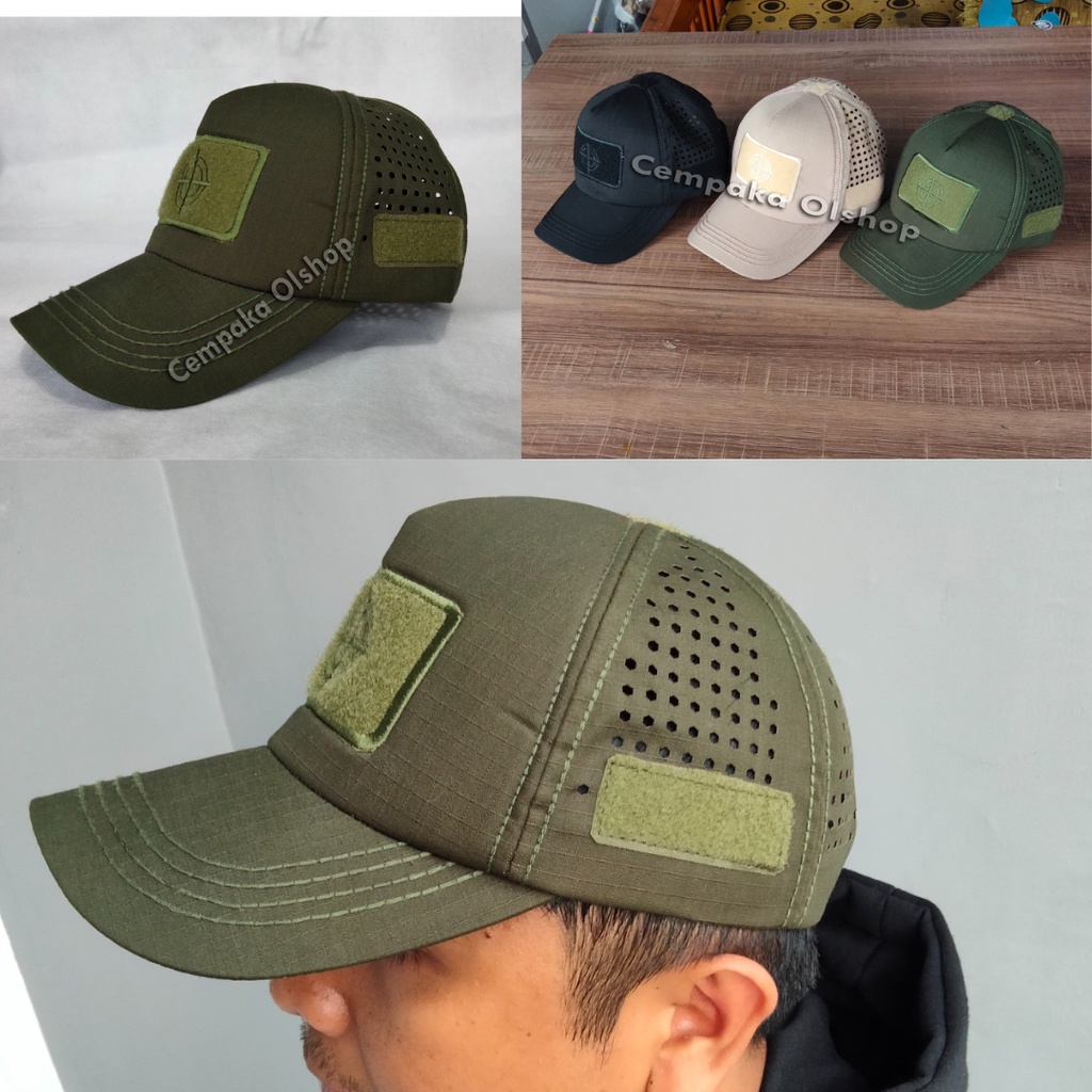 Topi Tactical Perekat | Topi Distro | Topi Velcro | Topi Ripstop | Topi Tactical Perekat Velcro | To