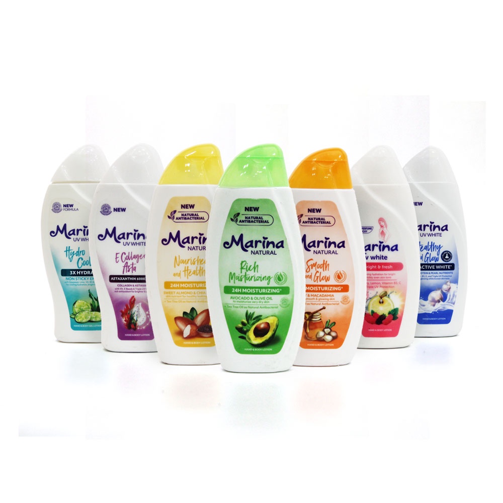 Jual Marina body lotion | Marina UV white | Natural Rich Moisturizing
