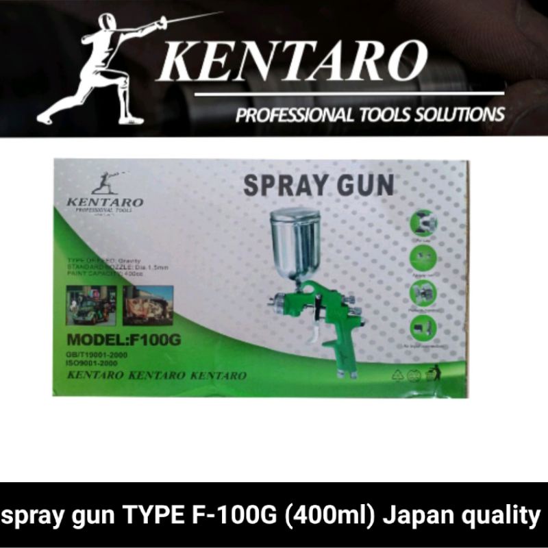 spray gun F-100G / semprotan cat (400ml) kentaro Japan