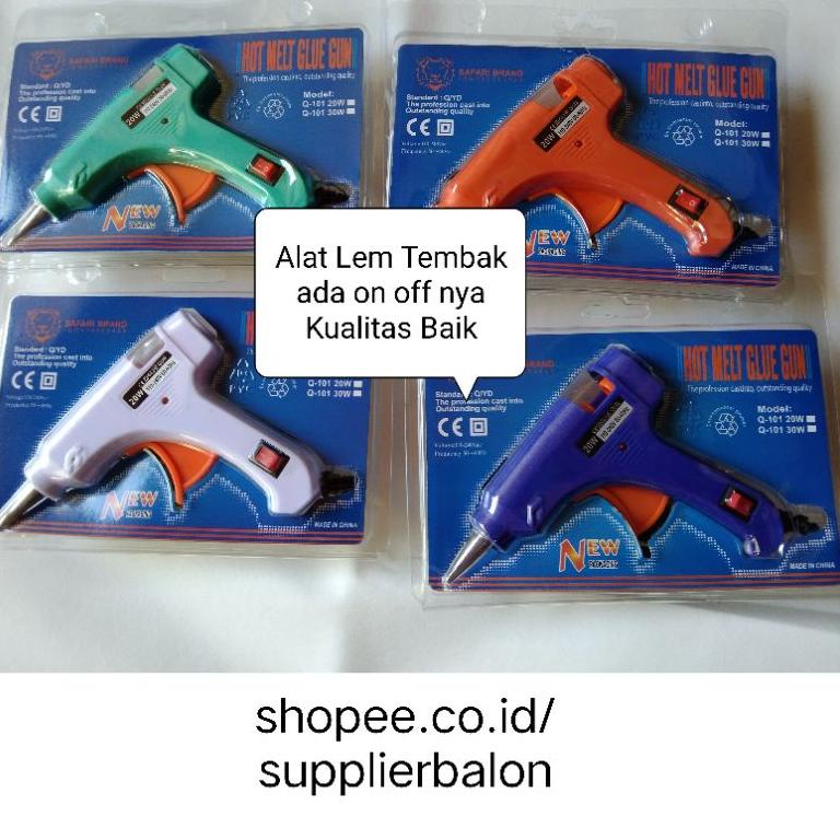

Hot Sales ALAT LEM TEMBAK / GLUE GUN ON OFF alat kerajinan tangan DIY ㅛ
