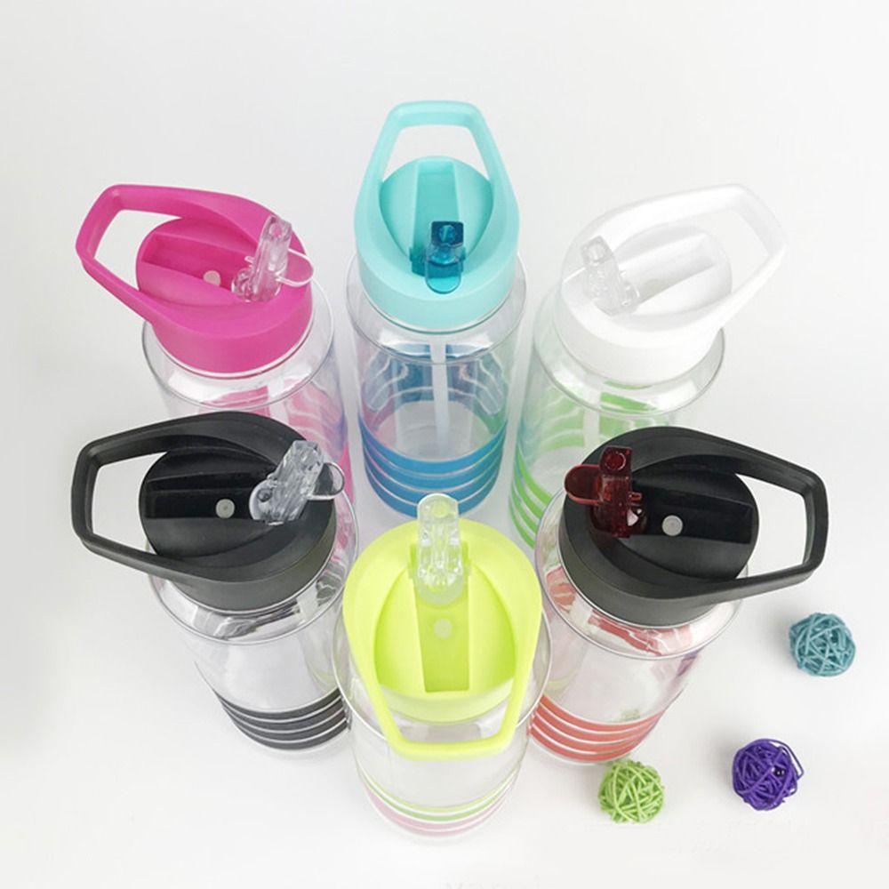 Solighter Sports Water Bottle Kapasitas Besar Dengan Sedotan Flip Top Botol Anti Bocor