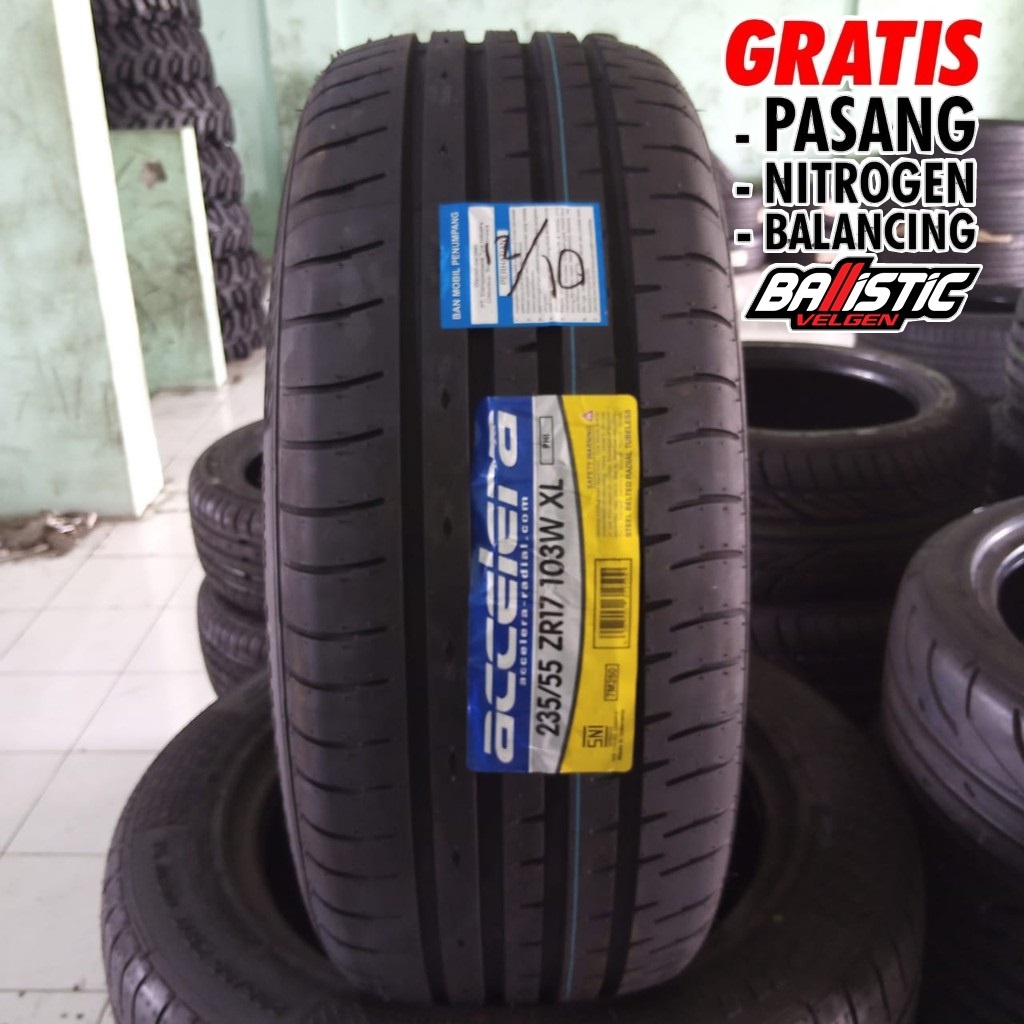 Ban mobil tubeless ring 17 merek Accelera PHI 235 55 R17 Ban Luar Mobil Ukuran 235 / 55 Ring 17