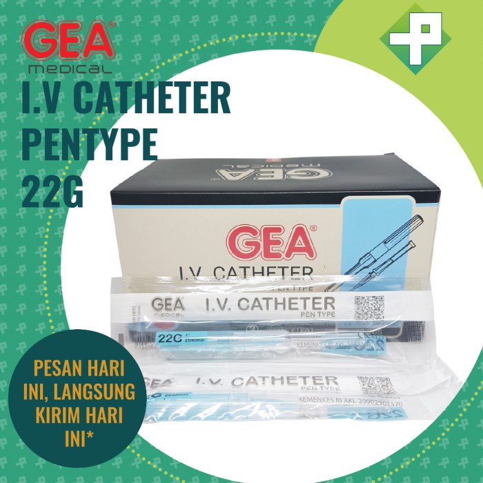 I.V. Catheter GEA / Jarum Infus GEA / Abbocath / Cannula 1 Box isi 50s