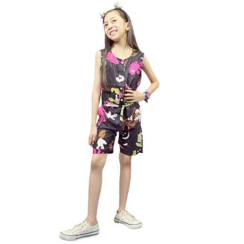 TokoMilkan - Jumpsuit Anak Peremouan KIRANA Bahan Katun | Jumpsit Anak CEWEK Umur 1 - 6 Tahun
