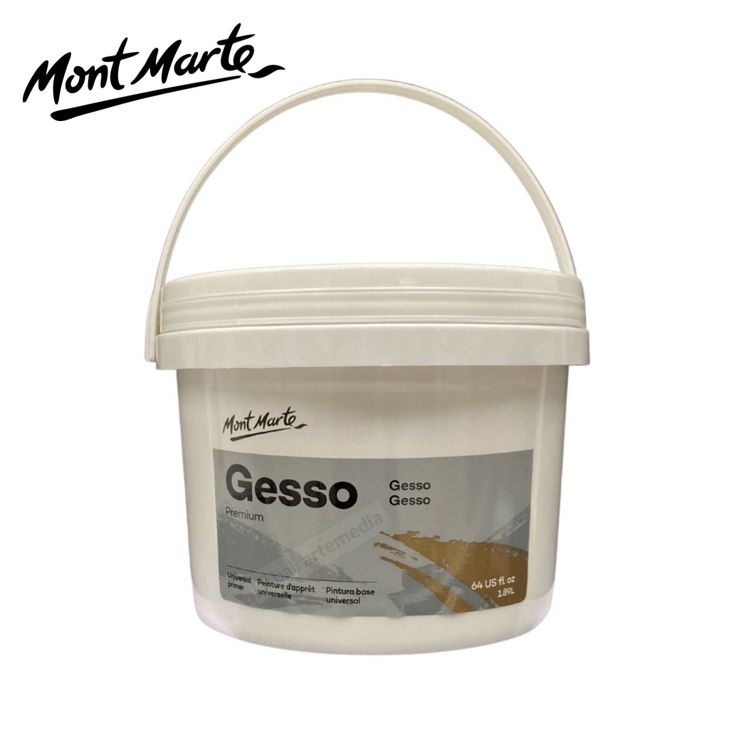 Mont Marte Gesso Primer - White 1.89L Tub