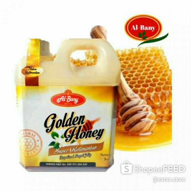 

[PRODUK GHNEM] madu asli murni 1kg Golden honey Al bany C09