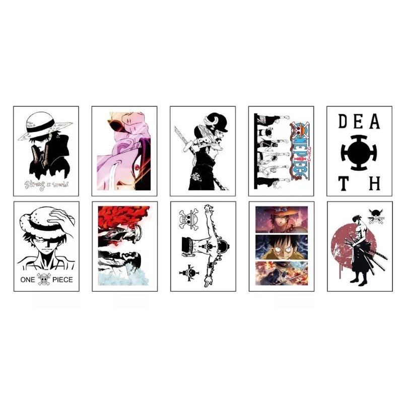 TATTO TEMPORARY - ANIME ONE PIECE