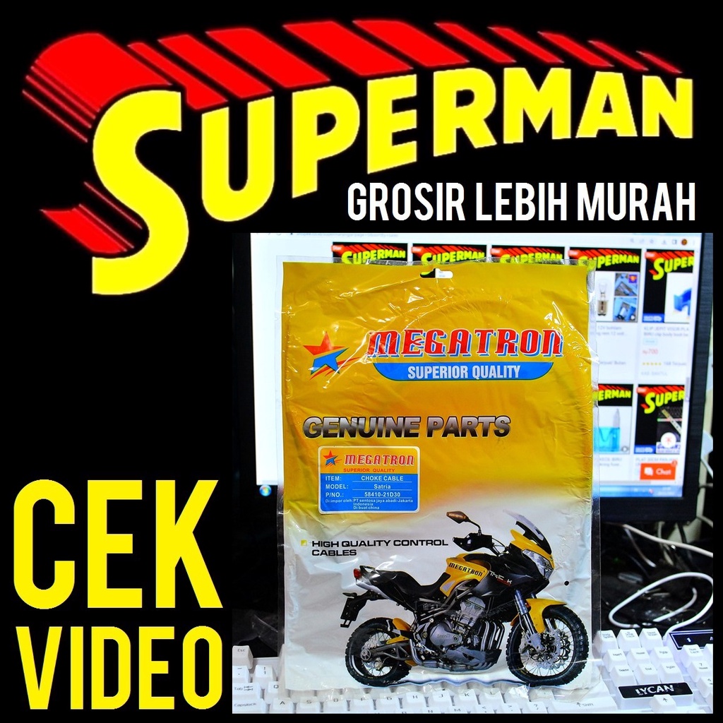 KABEL CHOKE SATRIA MEGATRON satria 2t 2 tak hiu lumba olor cuk tali chocke suzuki termurah di indone