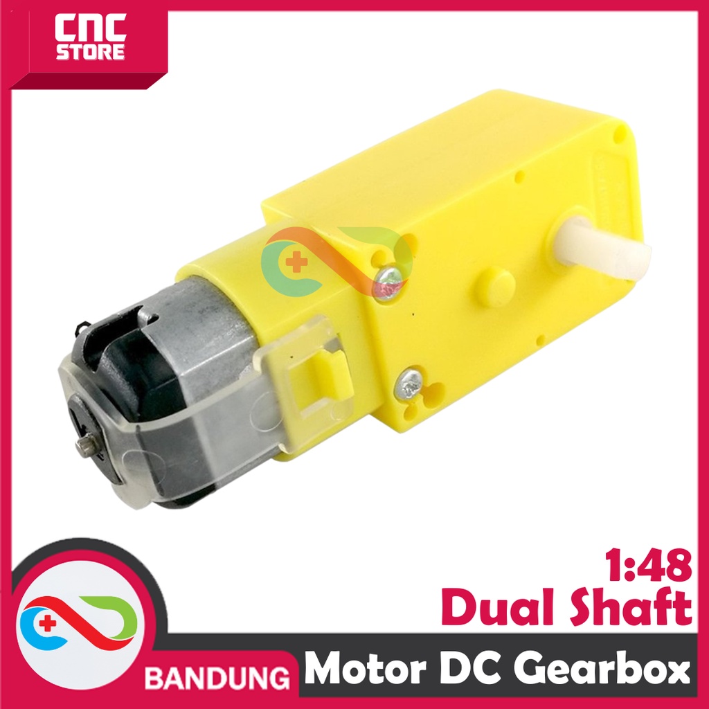 MOTOR DC GEARBOX 1/48 DUAL SHAFT FOR SMART CHASSIS 4WD 2WD