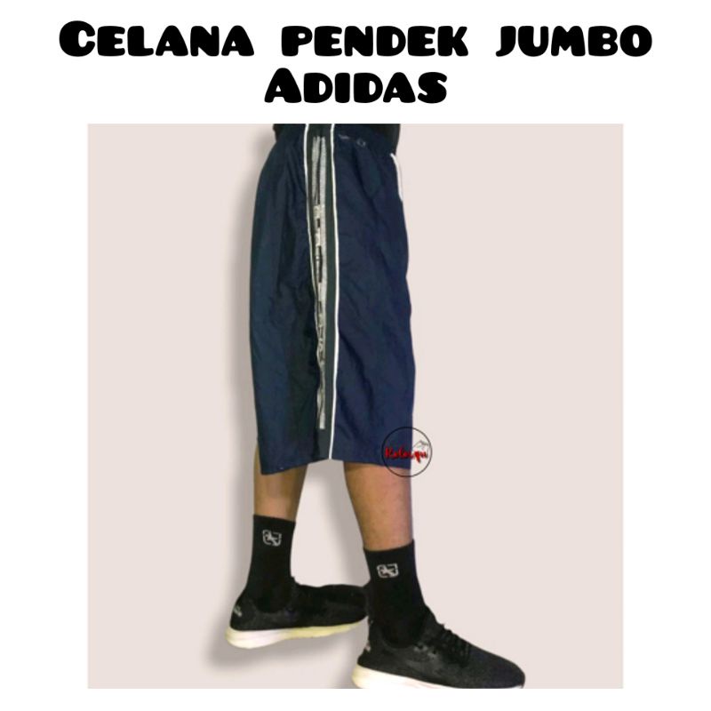 Celana Pendek Adidas Jumbo Bawah Lutut 7/9 | Kolor Pria Katun Celana Santai Harian