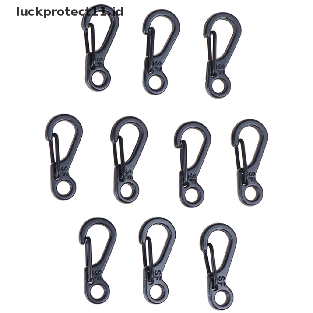 /Fashion Hot// Fashion// 10PCS Klip Carabiner Mini Snap Spring Clasp Hook Keyring Alat Camping.