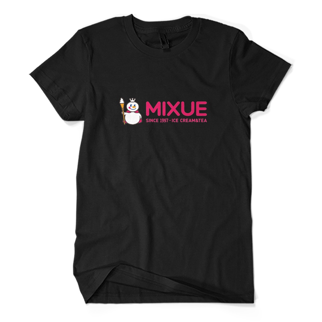 Baju Kaos Pria MIXUE Menu Kata kata Logo KAOS KAGE