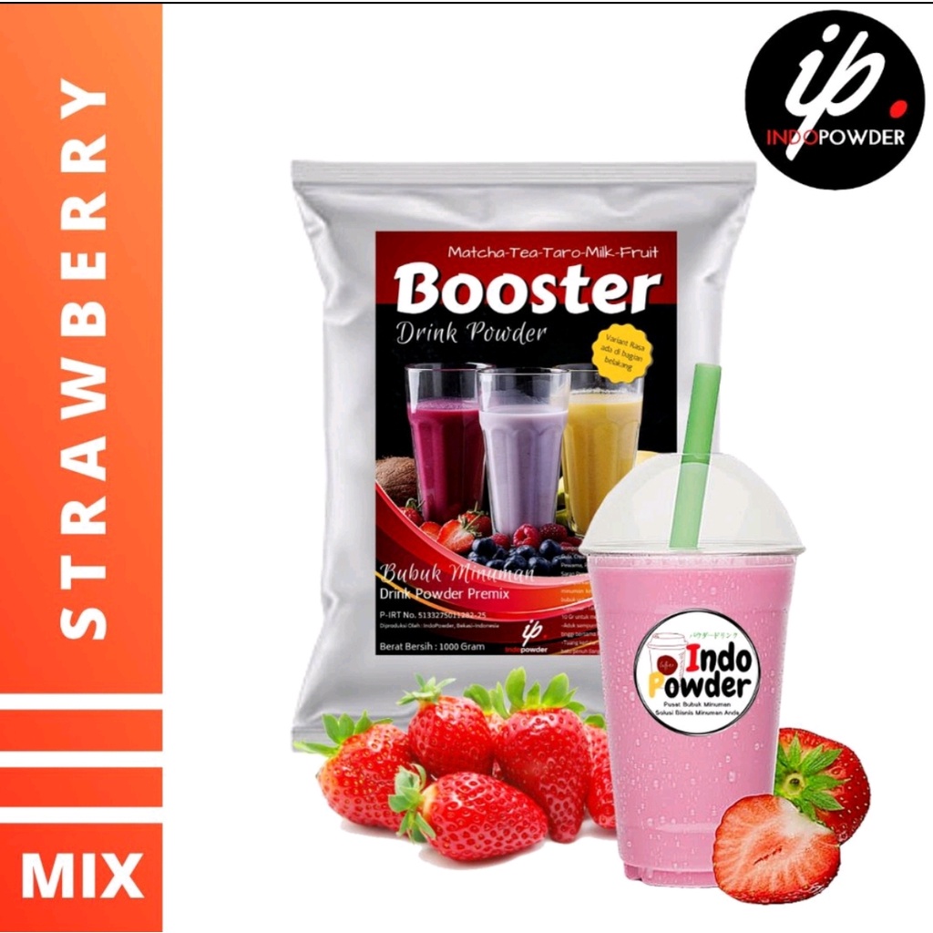 Bubuk Minuman Strawberry 1 Kg / Strawberry Powder / Bubuk Strawberry