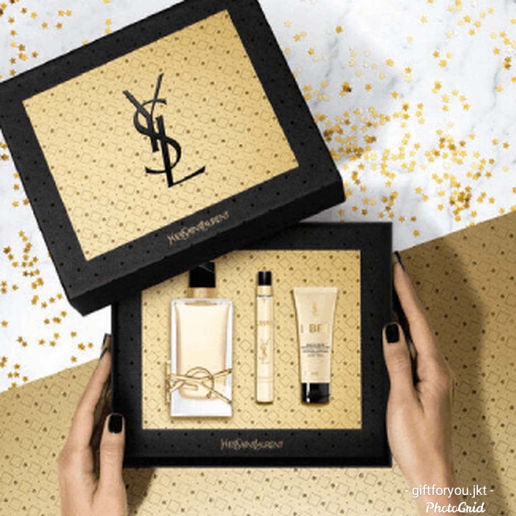 Gift Set Libre Routine Holiday Set Eau de Parfum EDP Travel Spray Body Lotion Kado Hadiah Bingkisan 
