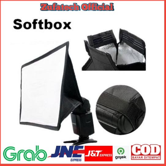 TaffStudio Universal Softbox Flash Diffuser Camera DSLR - YC1517 - Black