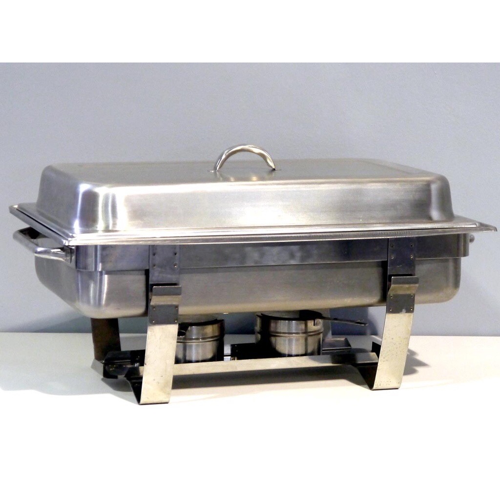 CHAFING DISH 12 LITER Panci Saji Double Tray Prasmanan Matsunichi ( 2 Menu Saji )