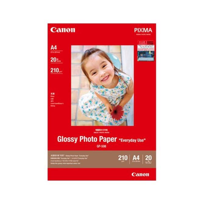 

Canon Kertas Glossy Photo Paper - everyday use - GP508 A4 (20 sheets)