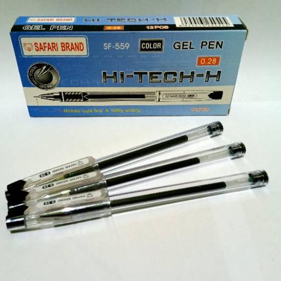

➡ SELUSIN ( 12 PCS ) Pulpen Hi-Tech-H Hitech Hitec Safari / EDS ON 0.28 mm Gel Pen Hi-Tech-H Safari / EDS ON 0.28mm ♟