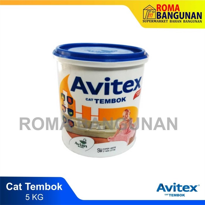 Avitex Emulsion Cat Tembok 5kg Finishing