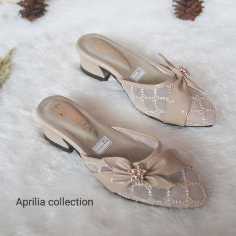 Sandal brukat anak perempuan terbaru/sendal hak tahu brukat anak perempuan pesta heels anak perempuan sandal pesta anak perempuan terbaru kekinian sandal kondangan anak perempuan bisa cod wedges pesta anak