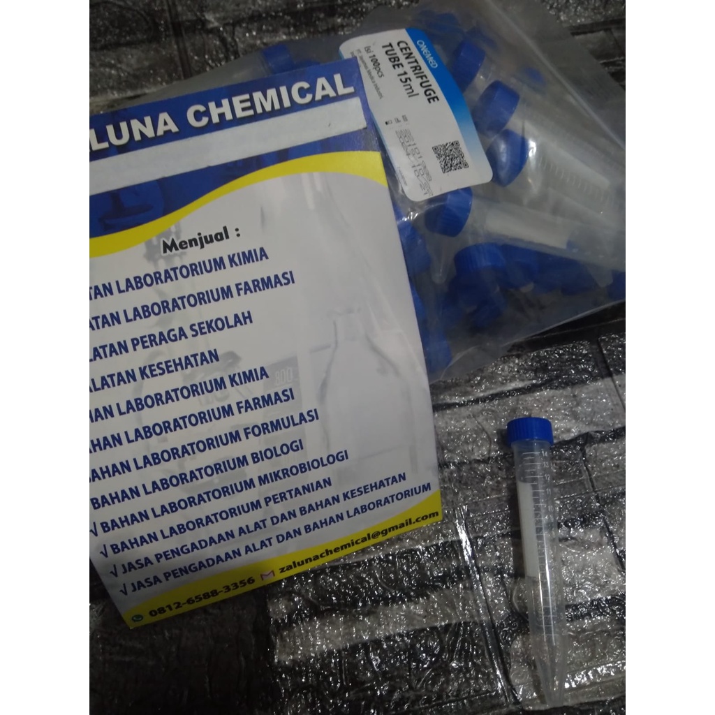 Tube Centrifuge plastik / falcon tube /centrifuge tabung 15 ml Onemed