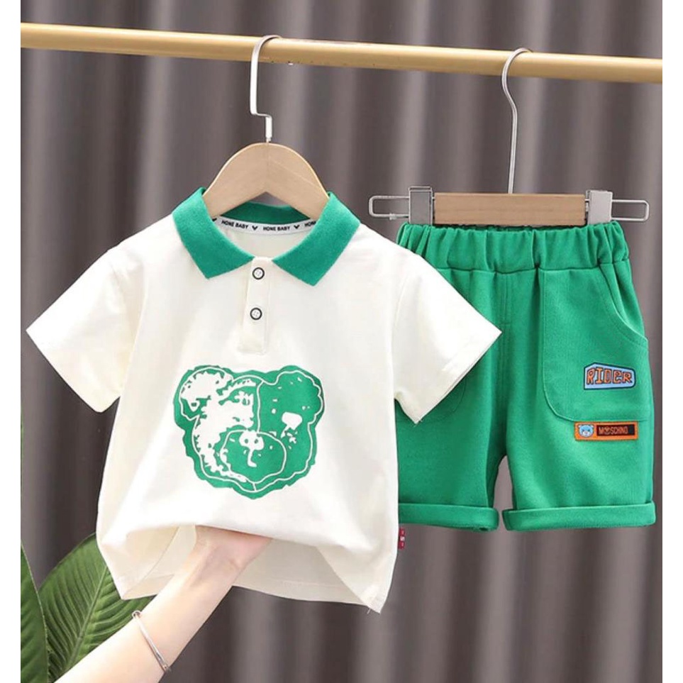 PROMO SETELAN ANAK/SETELAN BAJU ANAK LAKI-LAKI DAN PEREMPUAN/SETELAN KAOS ANAK MODEL TERBARU 1-5 TAHUN