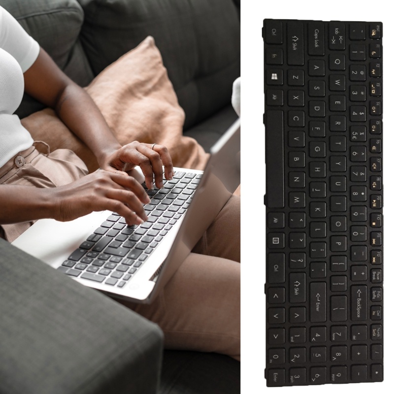 Zzz Keyboard As Hitam Dengan Bingkai Untuk DNS TWC K580S i5 i7 AETWC700010 Mp-09r63su-920