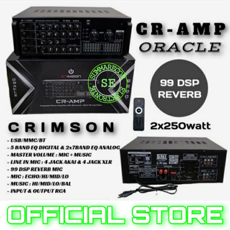 amplifier bluetooth crimson cr amp oracle amplifier karaoke original