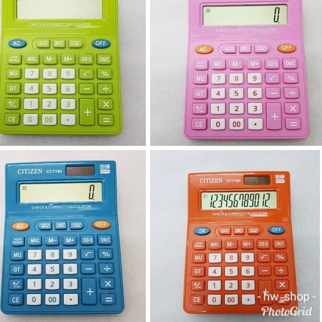 

Terbaru Kalkulator Citizen Ct 719 . Kalkulator 12 Digit ✔
