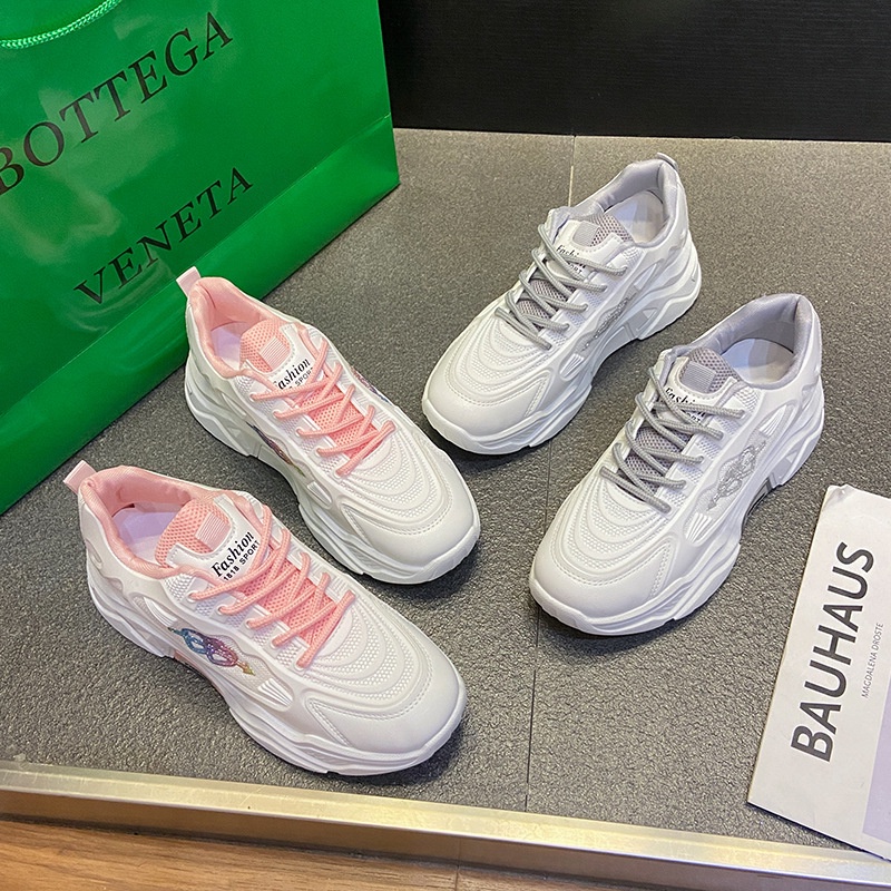 Sepatu Sneakers Wanita Tali Sepatu Olahraga Fashion Style Korea Sport Shoes Casual PU Free Box Azgalery SPT-14