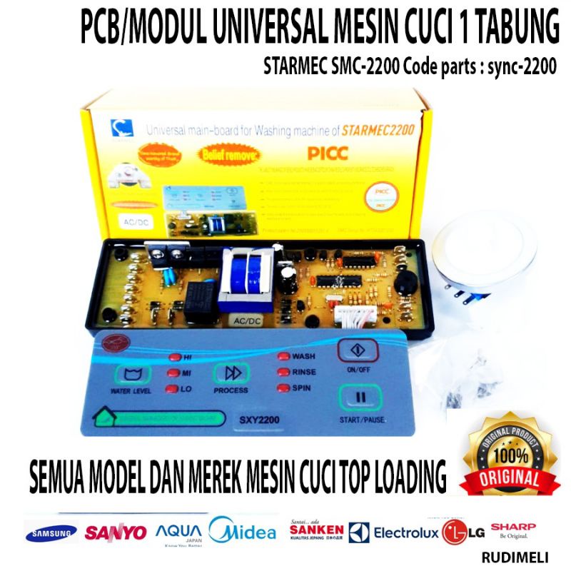 Modul multi universal semua merek mesin cuci top loading