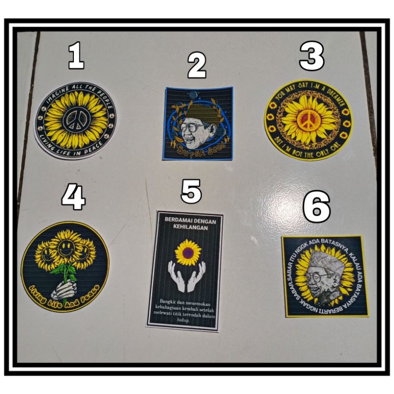 

STIKER AKTIVIS/PLURALISME/PEACE masih banyak produk stiker aktivis lainya cek toko