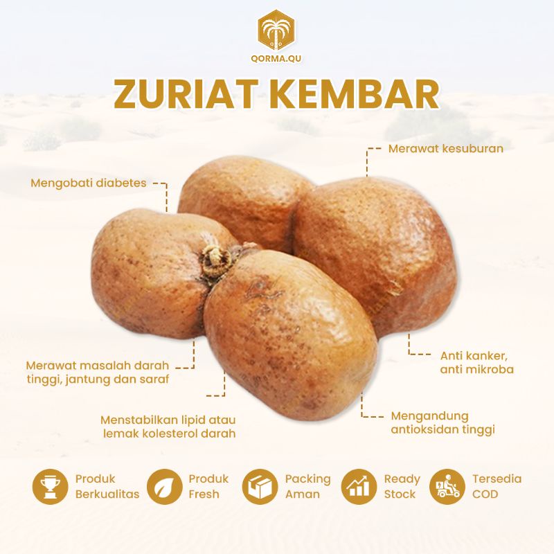 

ZURIAT KEMBAR 500GR (BOLEH DI BELAH)