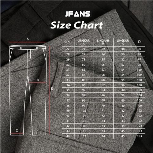 Jfans Collection Celana Kerja Pria Kantor Formal slimfit Bahan Dasar Kain Wol Premium Quality