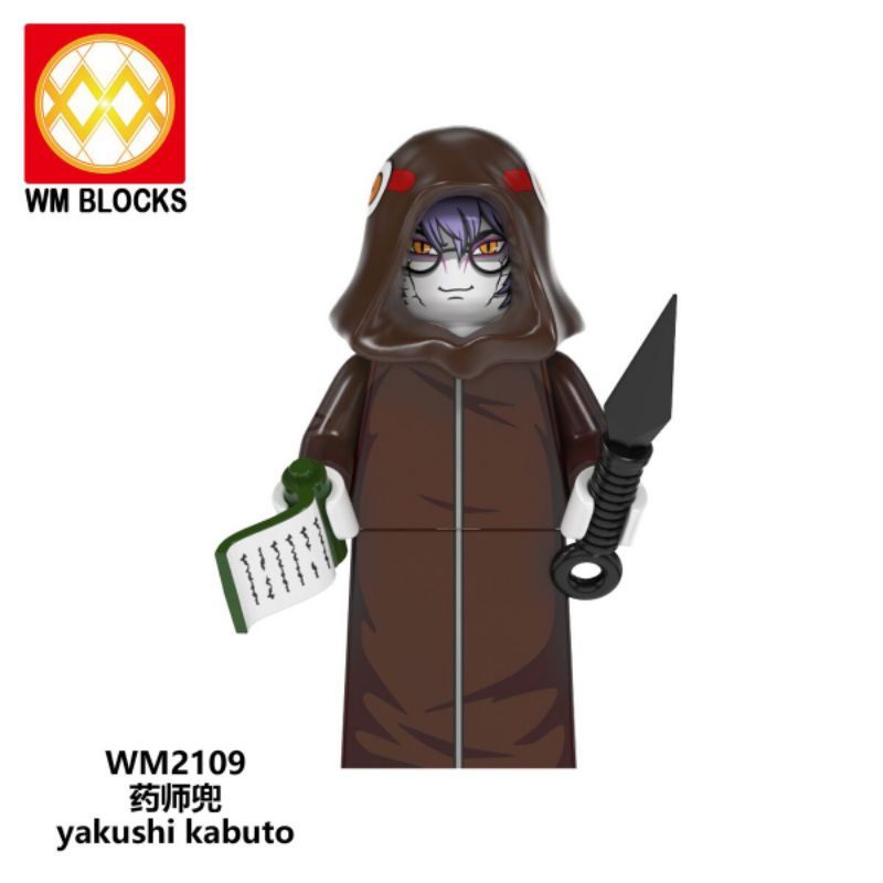Mainan Bricks Action Figure Naruto/Mainan Lego Naruto Orochimaru Minato Kabuto