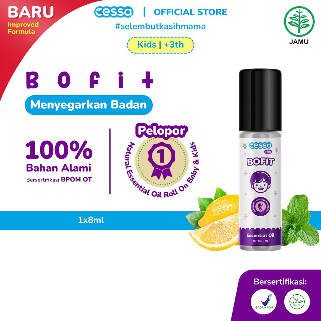 Cessa Baby Natural Essential Oil , Obat Flu Batuk Bayi &amp; Anak , Obat Pusing Demam Herbal Alami bayi CESSA ANAK