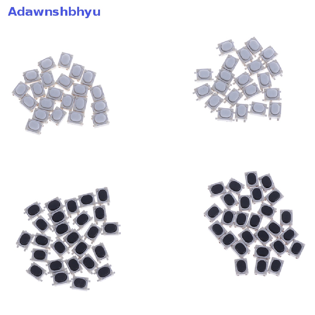 Adhyu 20PCS 3 * 4 * 2.5mm SMD Saklar Kebijaksanaan 4pin Sentuh Saklar Tombol Mikro Push Button ID