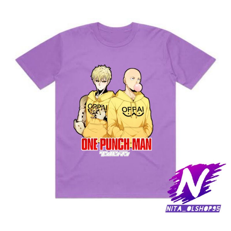 baju anak kaos anak saitama dan genos one punch man