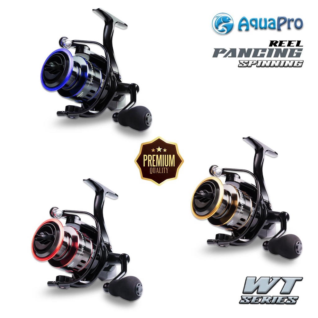 AquaPro Reel Pancing Power Handle WT100 Gulungan Pancing Maks Tarik 10KG Kumparan Logam Cadangan Pegangan Bola Gulungan Putar Air Asin Segar Untuk Reel Pancing Ikan Mas