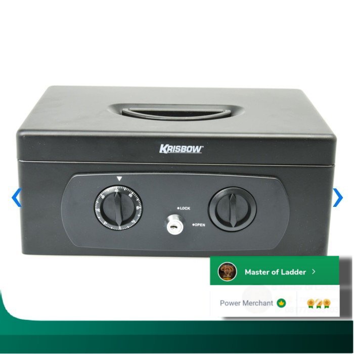 

OM- Krisbow Cash Box Tempat Uang Portable masir - Hitam