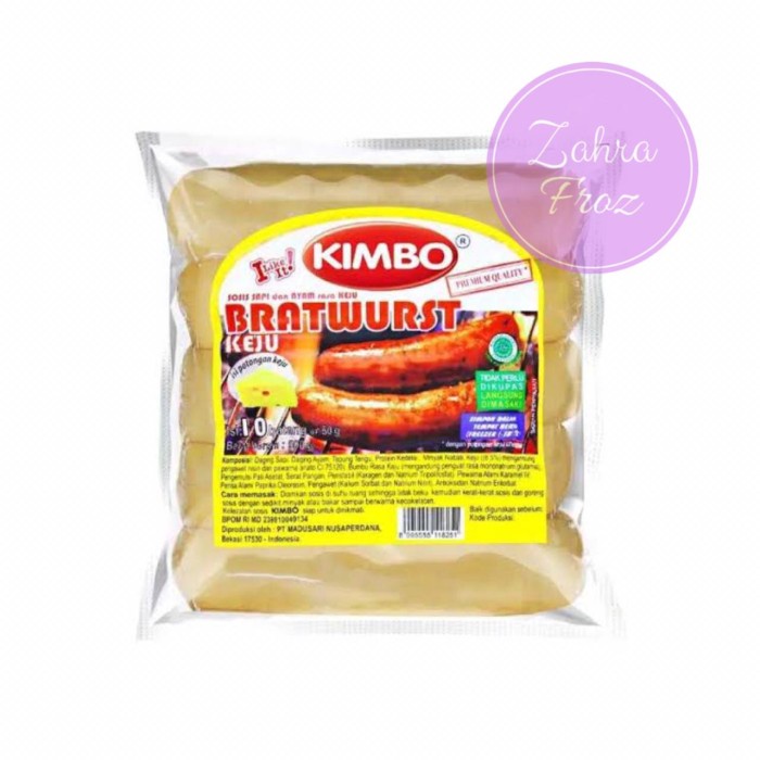 

KIMBO SOSIS BRATWURST KEJU 500 GR