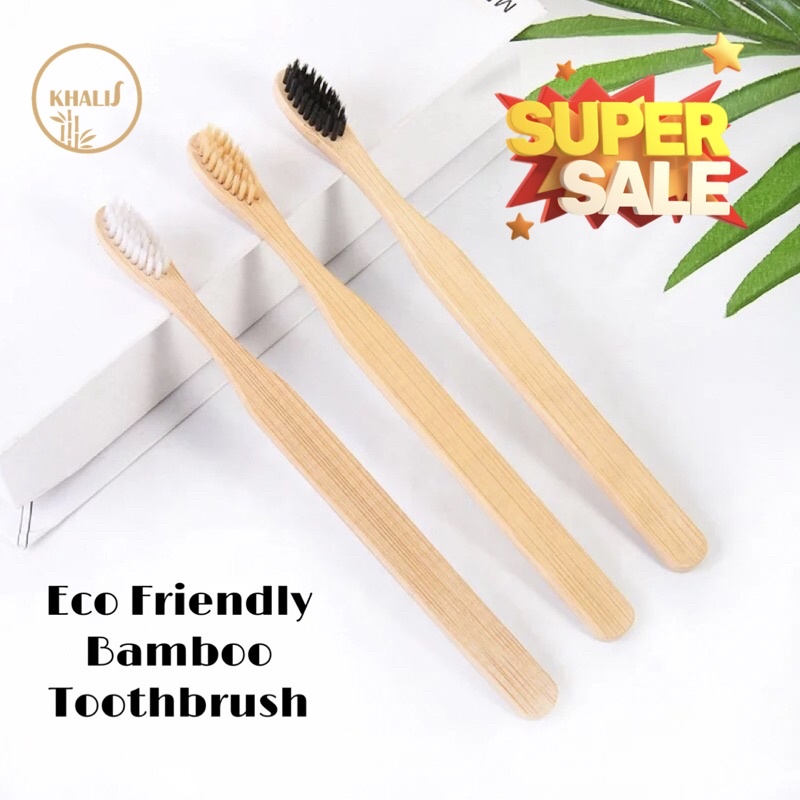 Jual Sikat Gigi Bambu Bamboo Toothbrush With Box Sikat Kayu Gigi Ramah