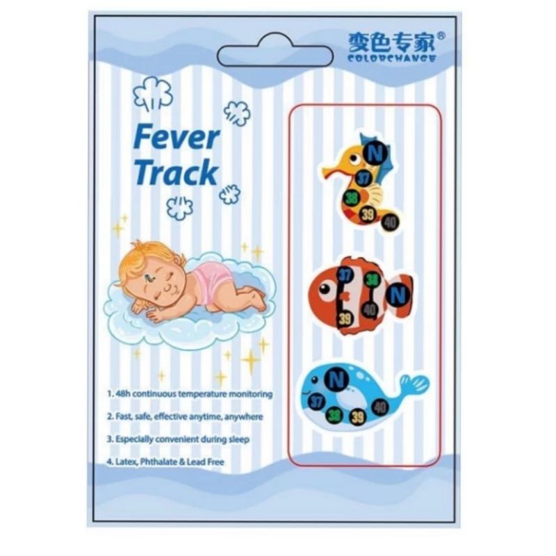 Fever Track Sticker thermometer suhu demam bayi