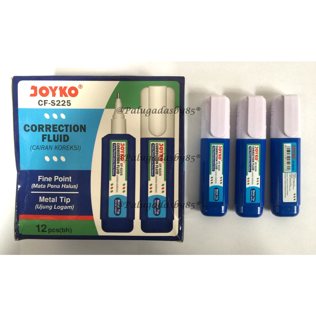 

(1 Biji) GROSIR Correction Fluid JOYKO CF-S225 / Correction Fluid Cairan Koreksi Penghapus Cair Joyko CF-S225 / Tipe X Joyko CF-S225 / Joyko CF S225 / Joyko CFS225 / Joyko CF-225