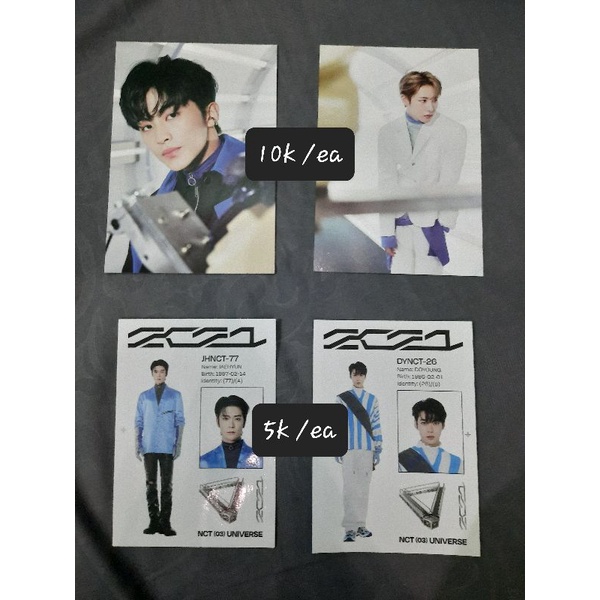 [OFFICIAL] postcard sticker NCT Universe album doyoung jaehyun mark renjun stiker postcard