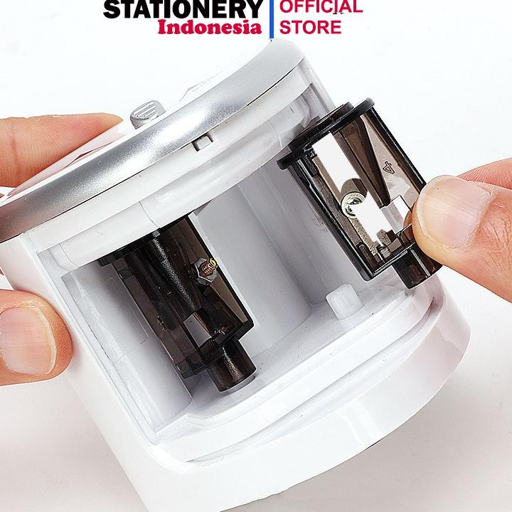 

Berkualitas!! RAUTAN PENSIL ELEKTRIK / ELECTRIC SHARPENER Rautan Serutan Electric Pencil Pensil Tenwin Otomatis Elektrik Automatic Electric Sharpener Dua Lubang - TENWIN 8004 . . . . . .