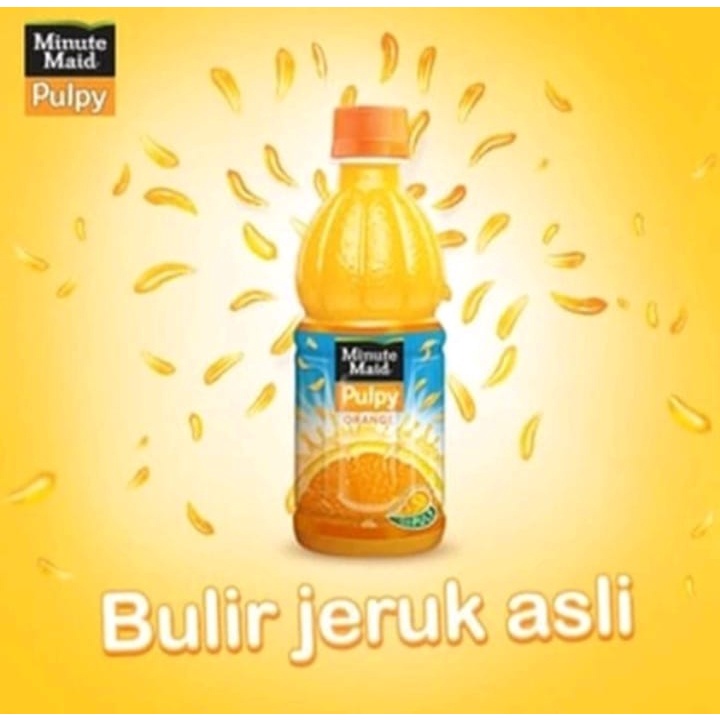 Minute Maid Pulpy Orange Refresh  | Pulpy Orange Isi 12 Btl x 300ml